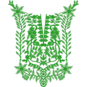 Neck Flower Embroidery Design