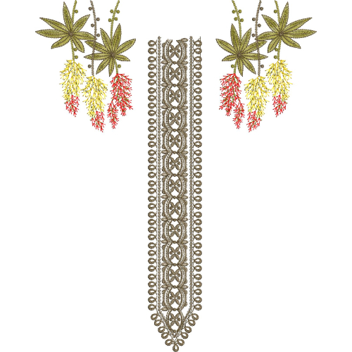 Beautiful Neck Embroidery Design
