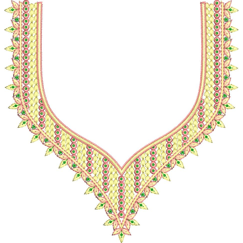 Beautiful Neck Embroidery Design