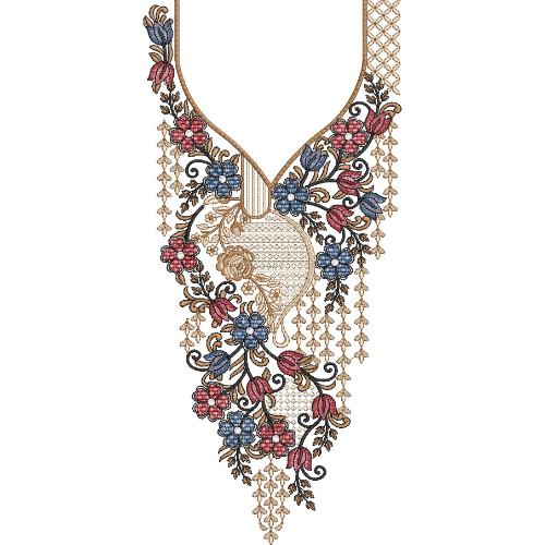 Simple Neck Embroidery Design