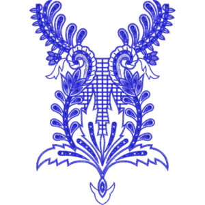 Unique Neck Embroidery Design
