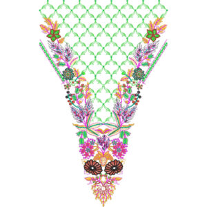 Unique Neck Embroidery Design