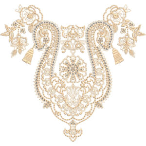 Neckline Embroidery Design