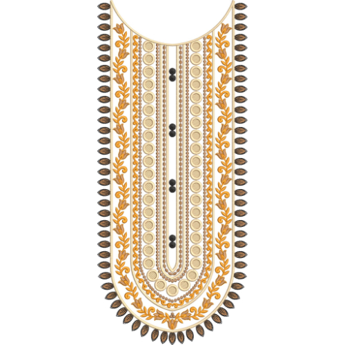 Neckline Embroidery Design