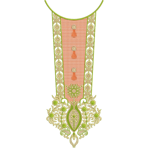 Neck Kurta Embroidery Design