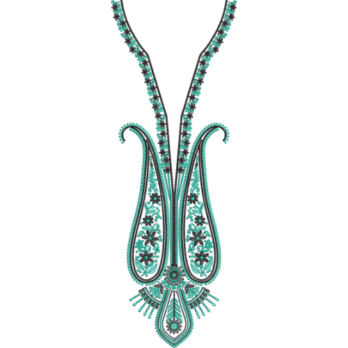 Beautiful Neck Embroidery Design