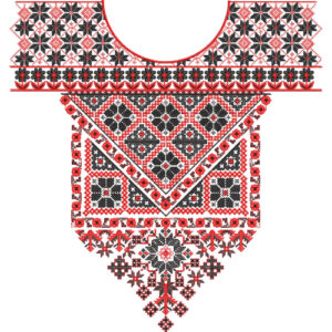 Unique Neck Embroidery Design
