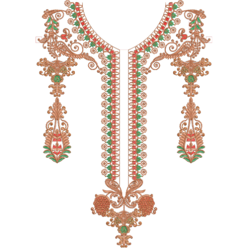 Neck Gala Embroidery Design