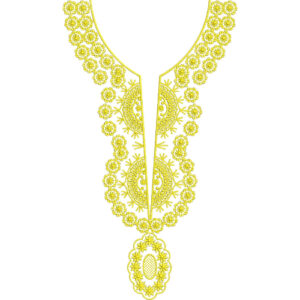 Unique Neck Embroidery Design