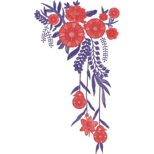 Neckline Embroidery Design