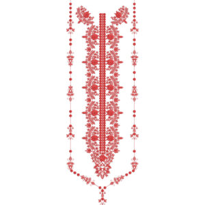 Neck Flower Embroidery Design