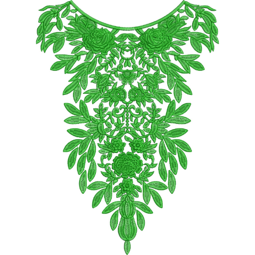 Unique Neck Embroidery Design
