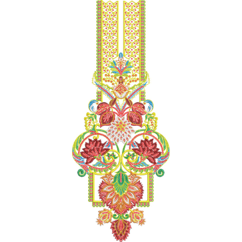 Beautiful Neck Embroidery Design