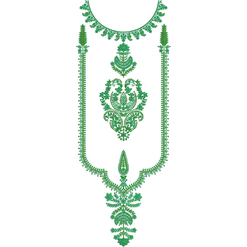 Unique Neck Embroidery Design