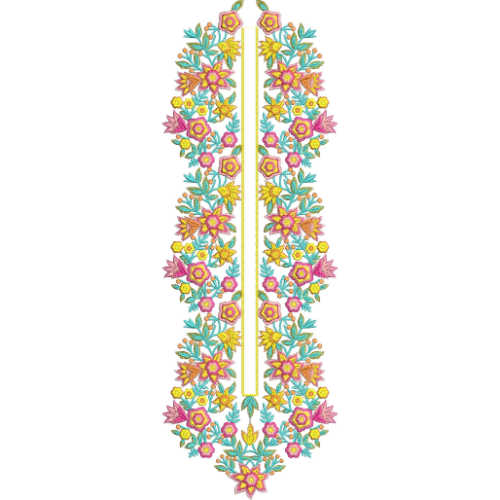 Neckline Embroidery Design