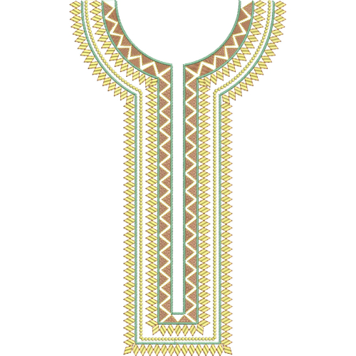 Neck Flower Embroidery Design
