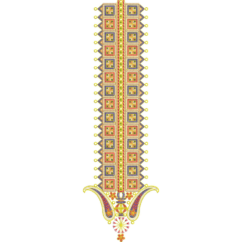Neckline Embroidery Design