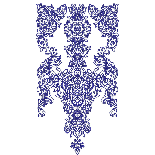 Neck Gala Embroidery Design