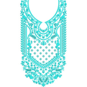 Neck Flower Embroidery Design