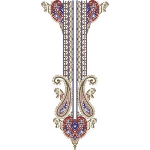Unique Neck Embroidery Design