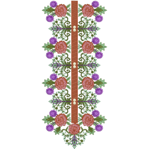 Neckline Embroidery Design