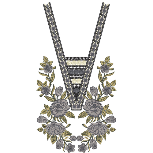 Simple Neck Embroidery Design