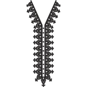 Unique Neck Embroidery Design