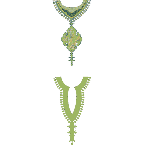 Neckline Embroidery Design