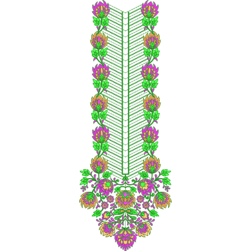 Beautiful Neck Embroidery Design