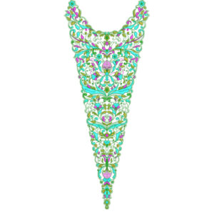 Unique Neck Embroidery Design