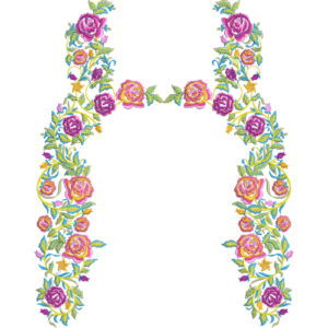 Beautiful Neck Embroidery Design