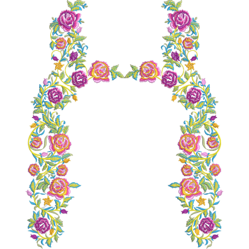 Beautiful Neck Embroidery Design