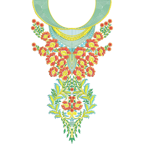 Neck Gala Embroidery Design