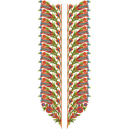 Neckline Embroidery Design