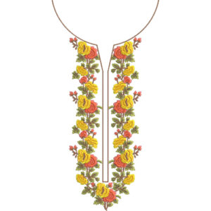 Neckline Embroidery Design
