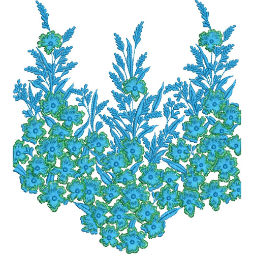 Neckline Embroidery Design