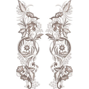 Neckline Embroidery Design