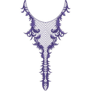 Neck Flower Embroidery Design