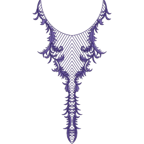 Neck Flower Embroidery Design