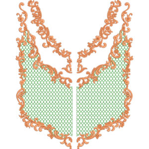 Unique Neck Embroidery Design