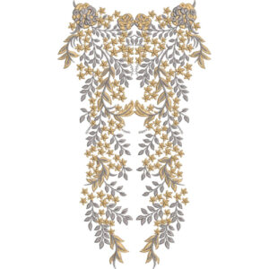 Neckline Embroidery Design