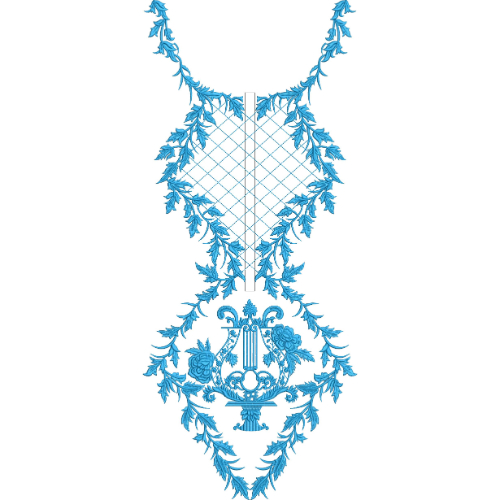 Simple Neck Embroidery Design