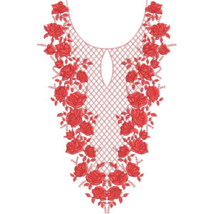 Neckline Embroidery Design