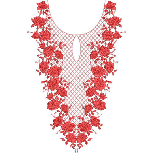 Neckline Embroidery Design