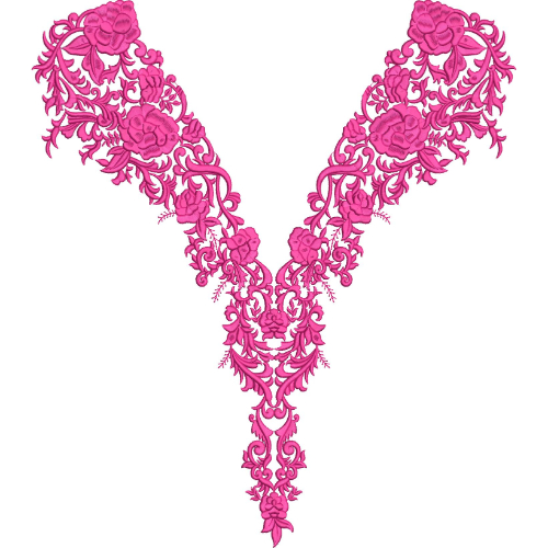 Simple Neck Embroidery Design
