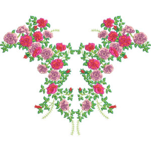 Unique Neck Embroidery Design