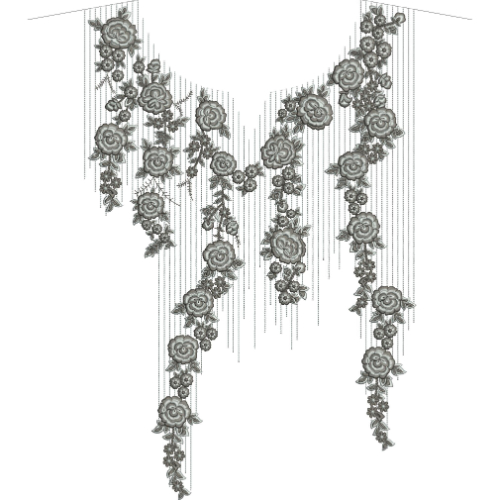 Neckline Embroidery Design