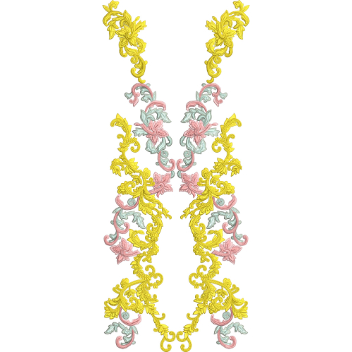 Beautiful Neck Embroidery Design