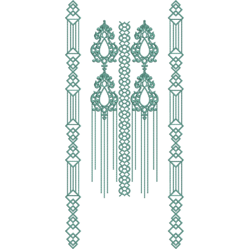 Neck Kurta Embroidery Design