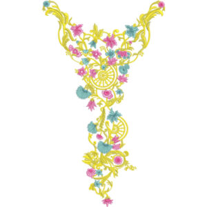 Simple Neck Embroidery Design